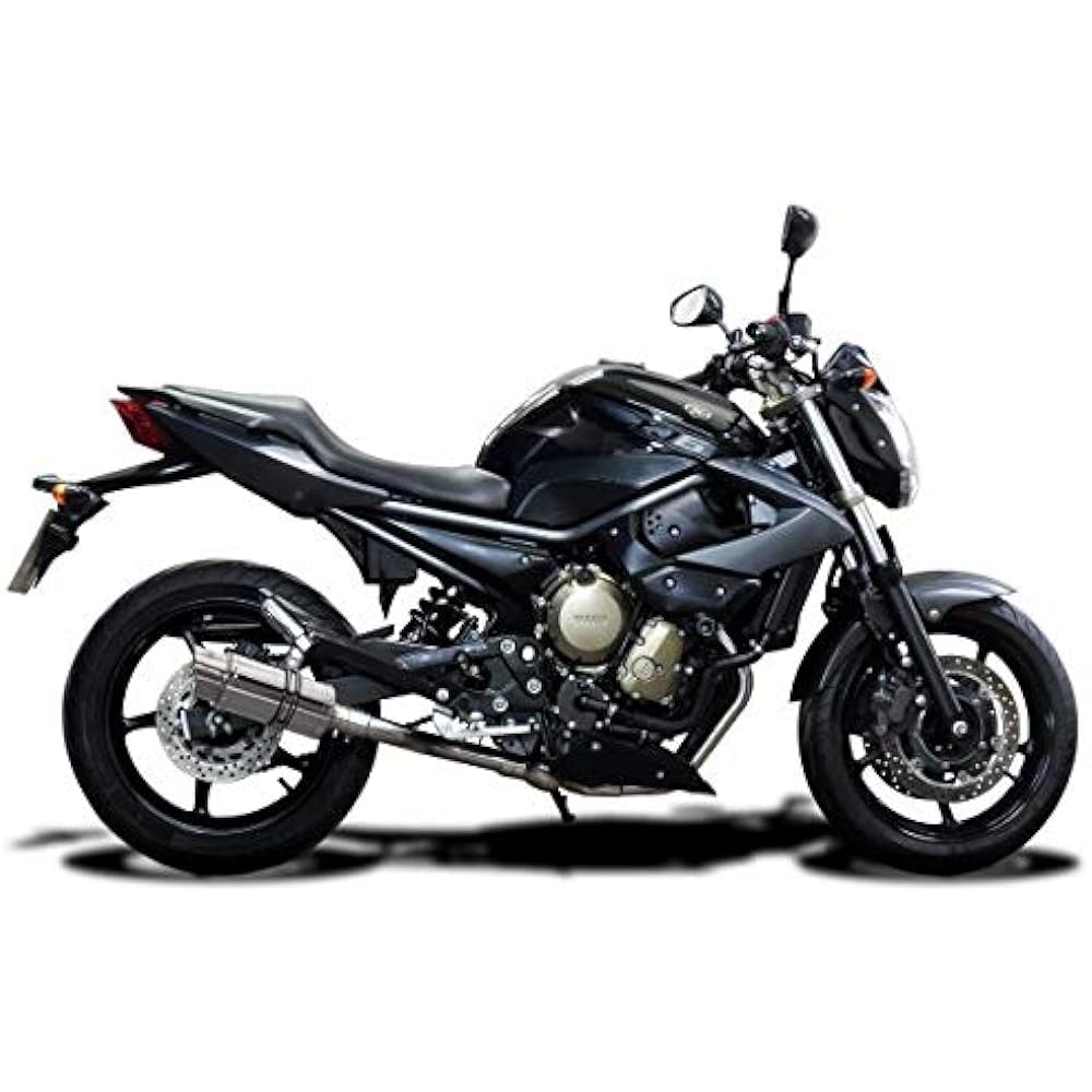 DELKEVIC Full Exhaust Stainless Lace Muffler YAMAHA XJ6 DIVERSION 2009-2018 Down Pipe Muffler COM02BG