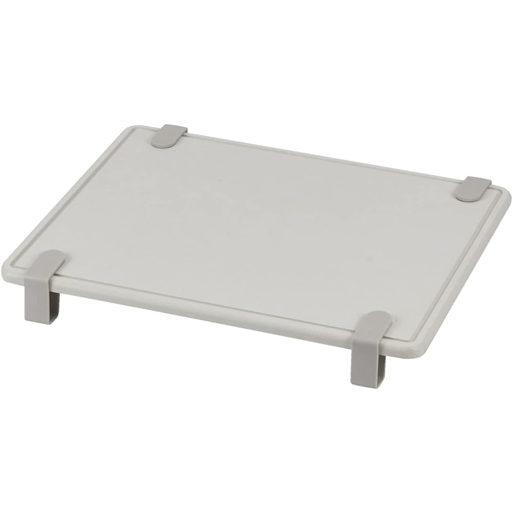 Liberty Corporation Diatomite Tray Drainer Rack, 2 Tiers with Drainer Pocket, Cutting Board Receiver, Sliding Tray, Kitchen, Sink Area, Water Area, Worm Gray LD-276 Style Storage