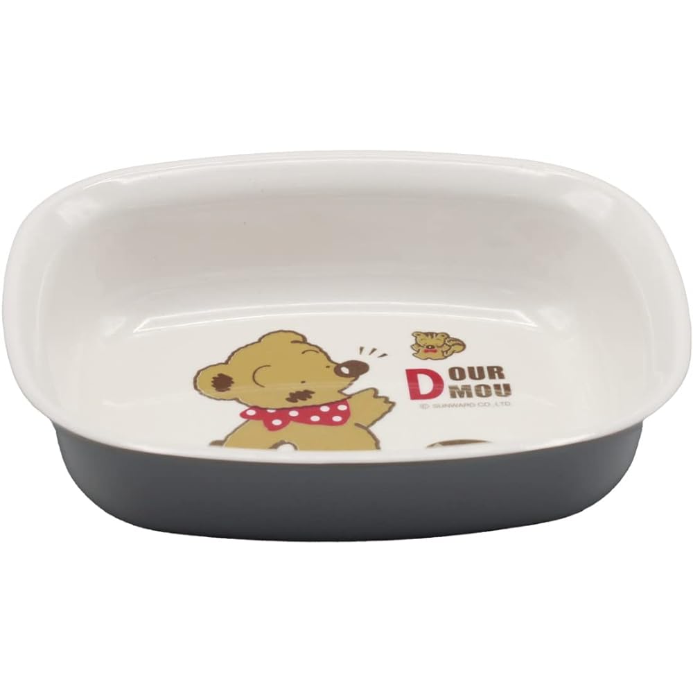 Taiwa Children's Tableware Square Small Bowl 300ml White Set of 10 Durumu MC-39-DM