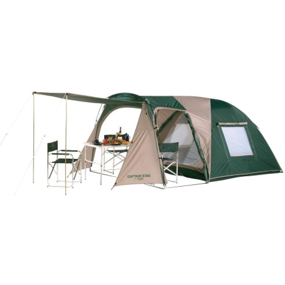 CAPTAIN STAG Camping Equipment Tent CS Two Room Dome with Carry Bag [For 3-4 People] M-3133