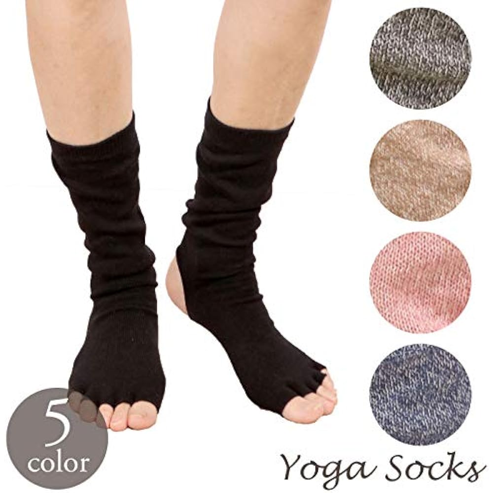 [Pane(t) one] Yoga Socks, 5 Toe Socks, Yoga Socks, Women's, 23cm - 25cm, Home Yoga