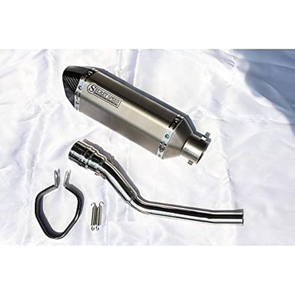 SECRET SPEED Yamaha XTZ125 Bike Muffler Dry Carbon Motard Deformed Slip-on SUS Stainless Steel Muffler ss-201-r01