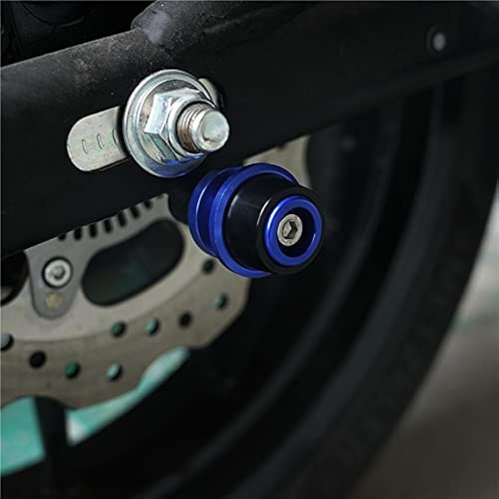 Motorcycle Swing Arm Bobbin Spool 8MM Motorcycle CNC Swing Arm Spool Slider Stand For Suzuki SV650/S SV650S SV650X 1999-2021 2019 2018 2017 (Color : Gold)