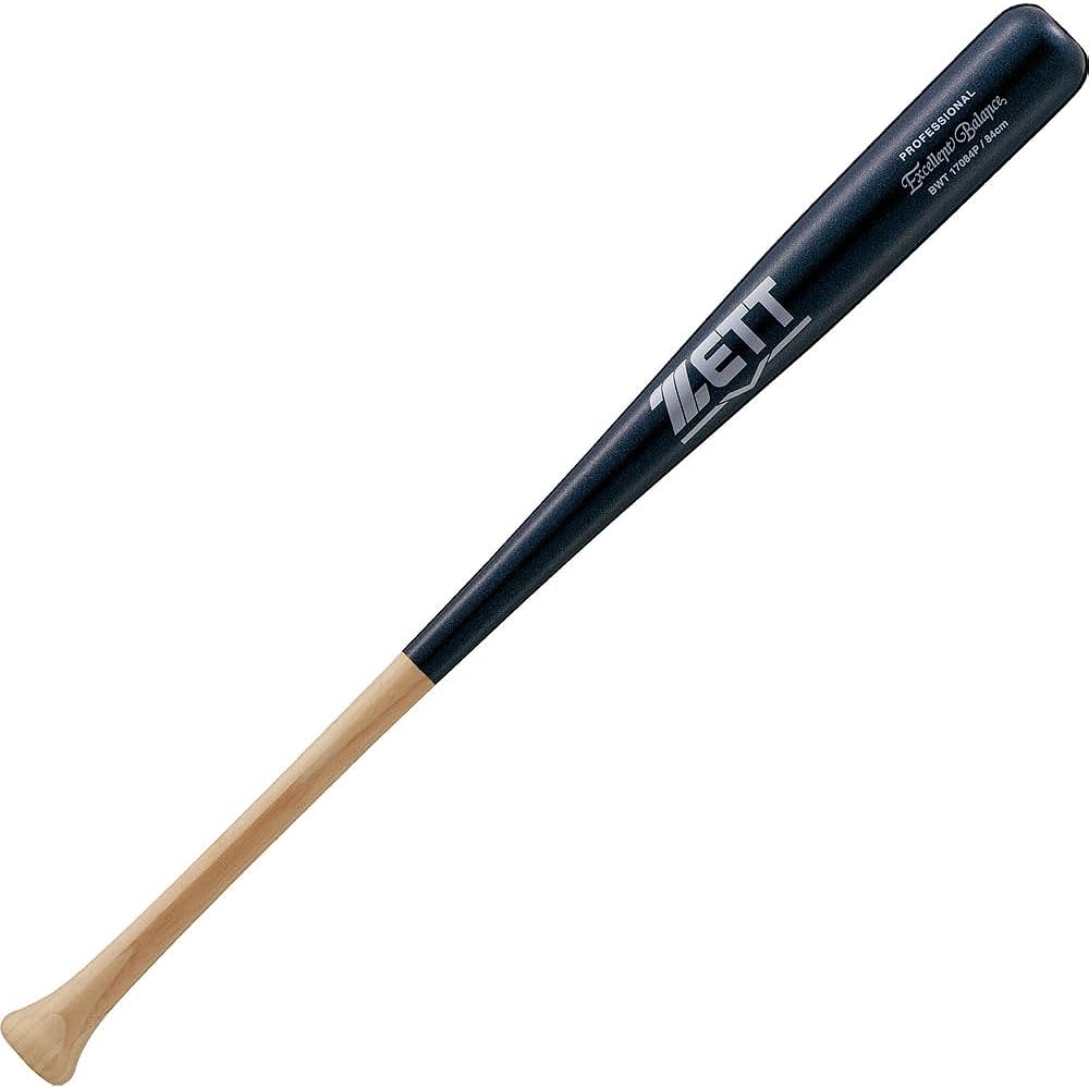 ZETT Baseball Hard Baseball Bat Wooden (Aitake) Excellent Balance BWT17084P