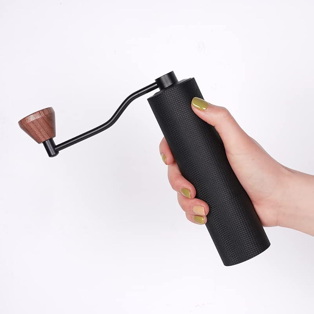 TIMEMORE Time More Slim3 Coffee Mill, Hand Ground Coffee Grinder, Newly Developed S2C660 Mortar Blade, Aluminum Body, Capacity 20g, Hand Drip and Espresso Mill, Manual, Compact, Outdoor, Camping