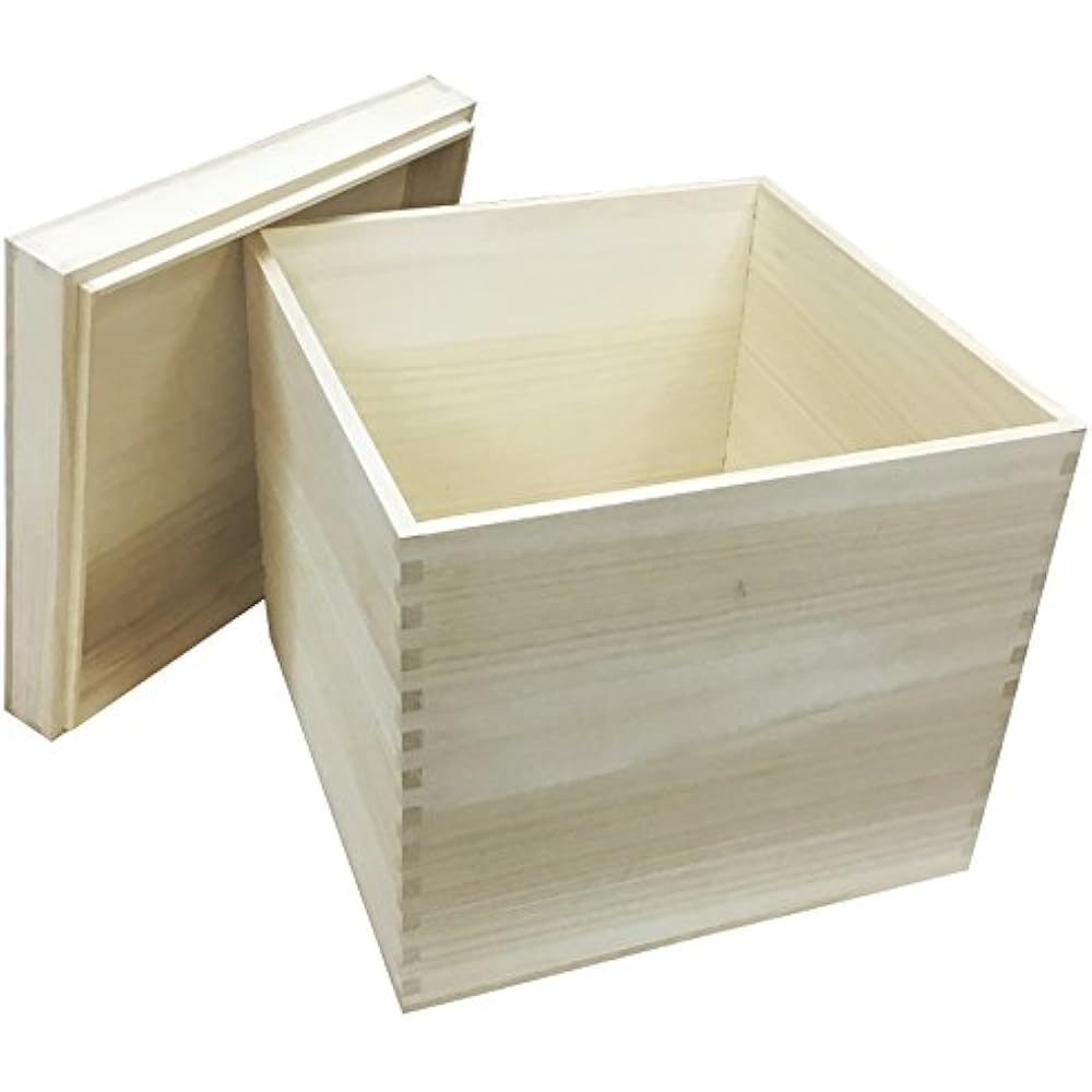 Paulownia box, high-grade dovetail (locking) specification full paulownia box, cube/cube type, extra large size (can also be stored in large metal racks)