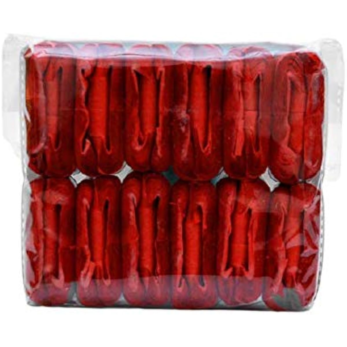 MilesMagic Magician's Set of 12 Classic Mouth Coils Paper Coil Gimmick for Real Parties or Magic Tricks, Red