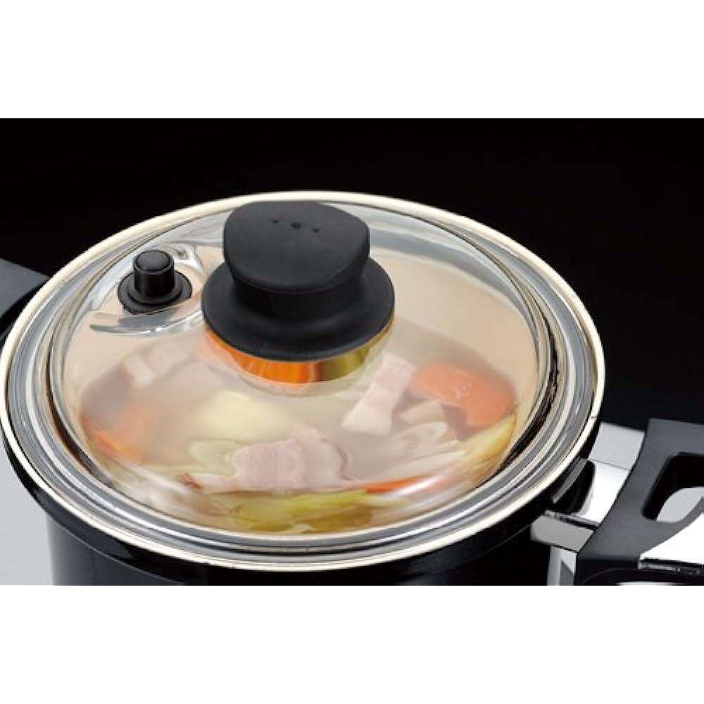 Wahei Freize Deep Decompression Two-Handed Pot 24cm 6L Insulated Cooking Pot Lop Tuck Compatible with IH RR-4348