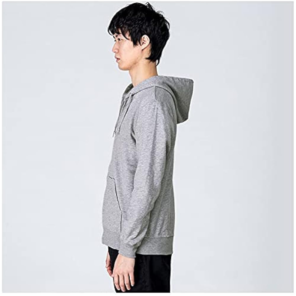 Printstar Men's 8.4 oz Fleece Zip Up Light Hoodie [Full Zip] Sweat Parka Men's 8.4 oz Fleece Zip Up Light Parka [Full Zip] 00217-MLZ Men's