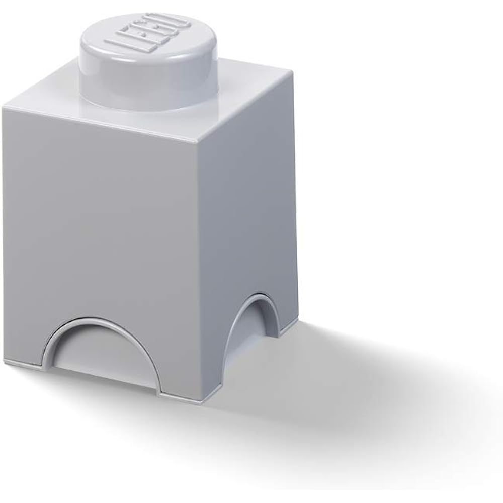 Room Copenhagen LEGO Storage Brick Multipack Four Pieces Mixed Medium Stone Gray/White/Dark Stone Gray/Black 40150003 Stackable