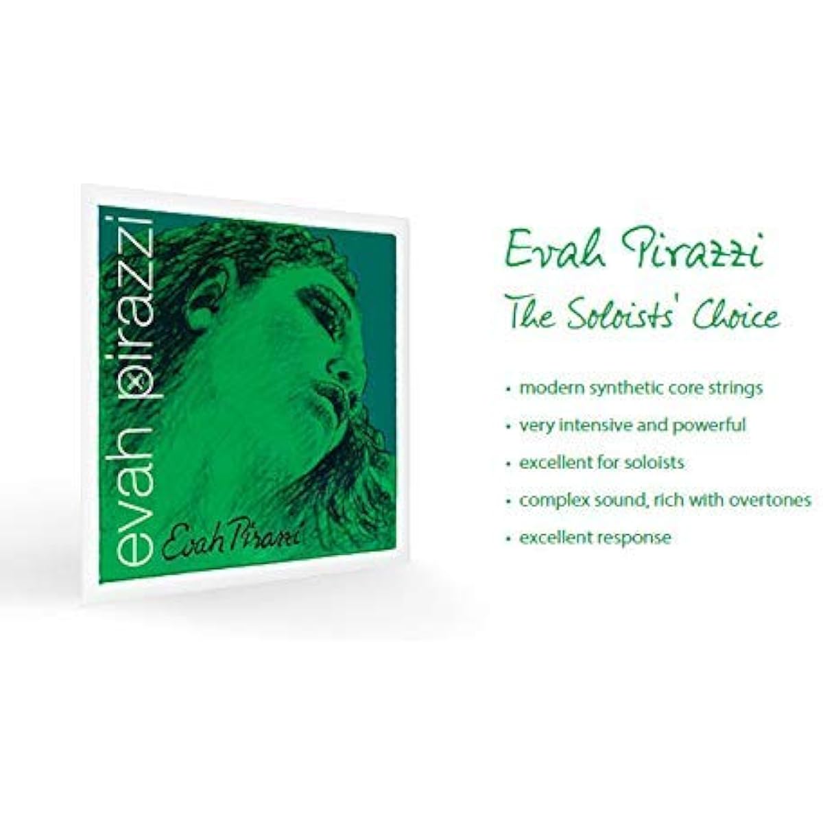 EVAH PIRAZZI Eva Pirazzi Violin String Set (E string: Silvery Steel Ball End)