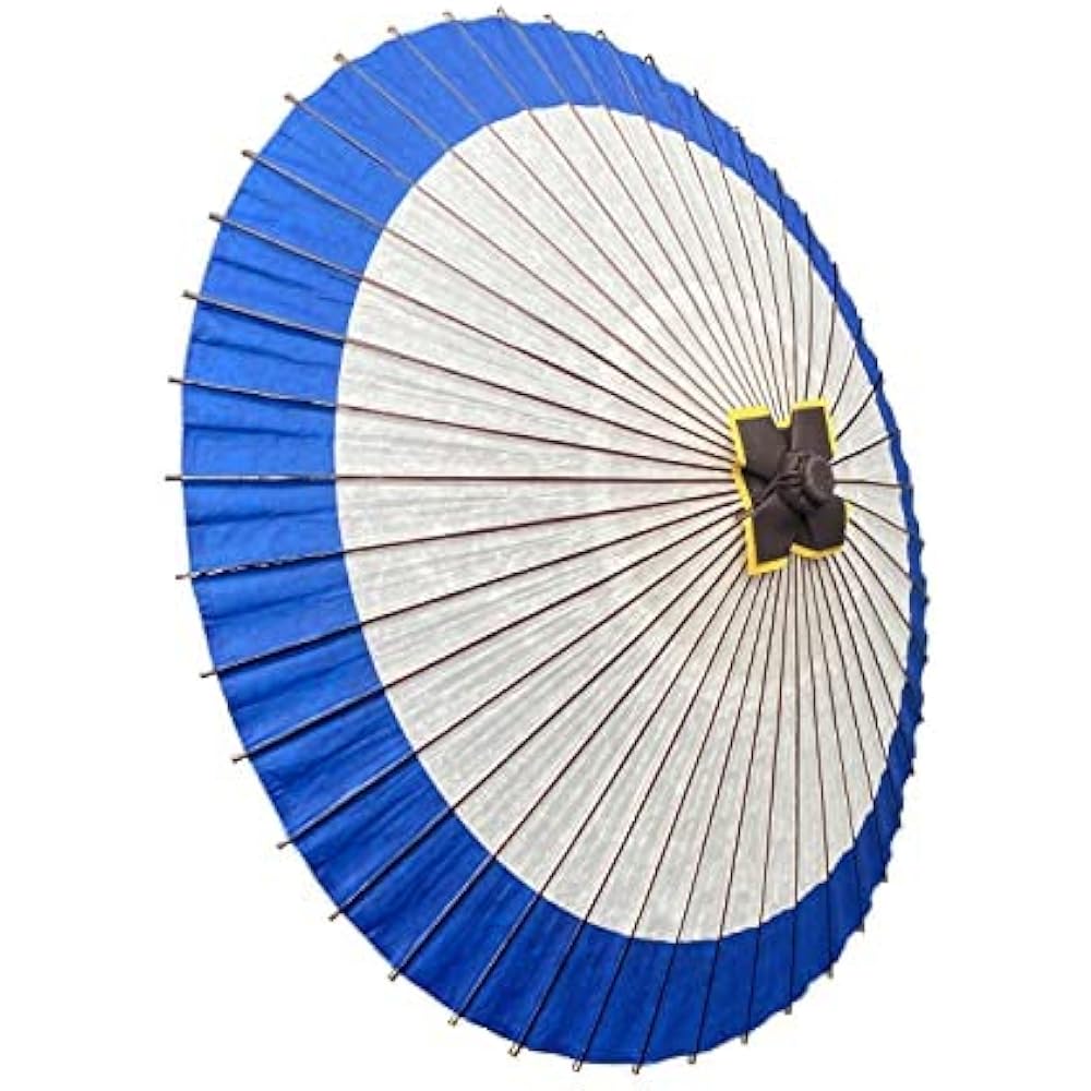 Yamamoto Bamboo Craftsman (YAMAMOTOTAKIZAYIKUYA) Hanamaki Umbrella, Hinomaru Japanese Umbrella, Practical Janome Umbrella, Umbrella, Waterproofing, Banku Blue