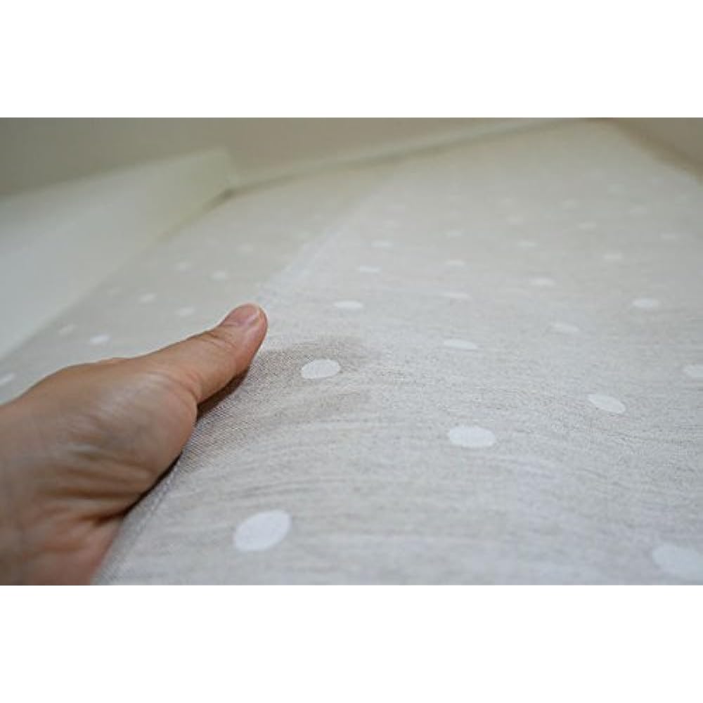 SunnyDayFabric Noren Polka Dot Linen Beige Long French Linen Approx. Width 72cm x Length 170cm