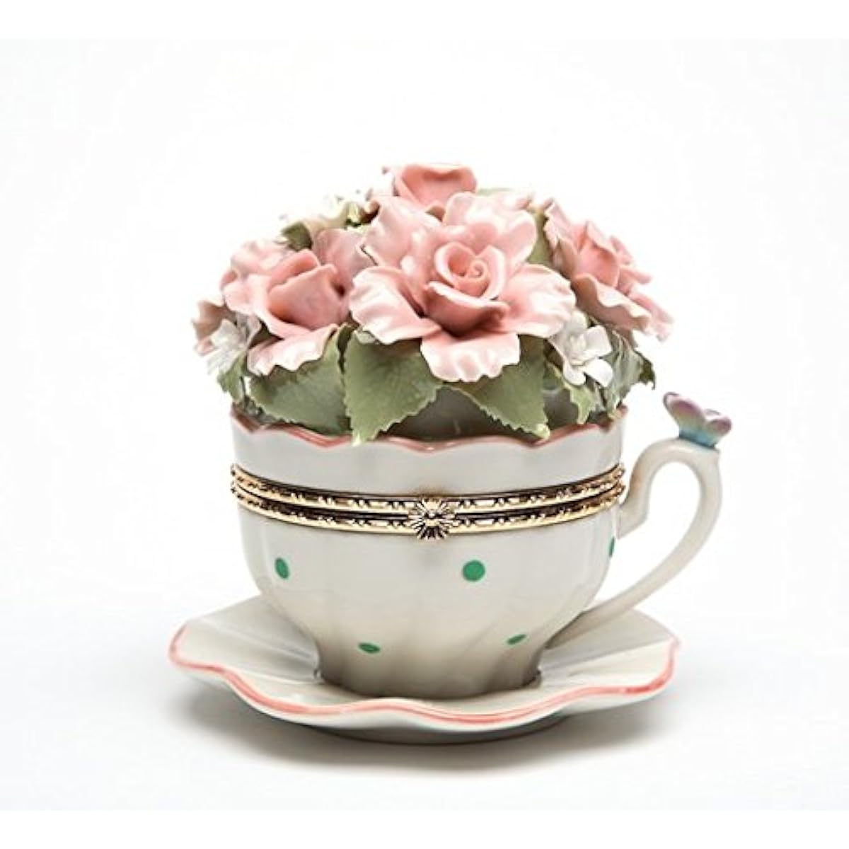 Cosmos Gifts 80048 Flower Cup Hinge Box Music Box