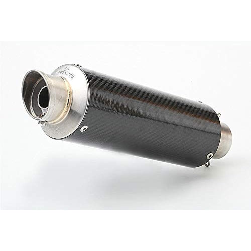 Bike Slip-on Muffler Bike Silencer Stainless Steel + Carbon General Purpose 50.8mm Length 350mm