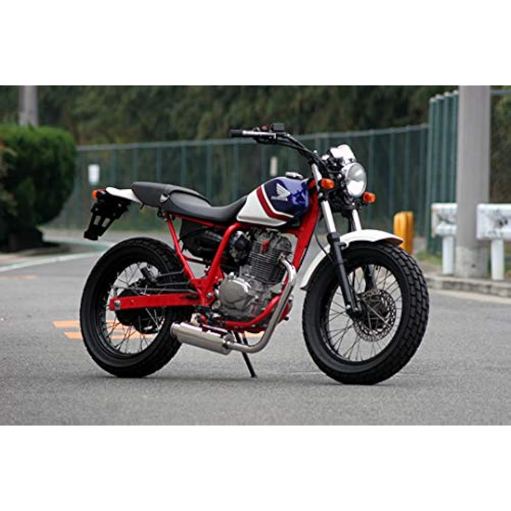 HMS Honda FTR223 (BA-MC34/JBK-MC34) Compatible with 2000-2007 models Bike muffler 100φ shell muffler SUS stainless steel 2 bends (Type2) Muffler 202-033
