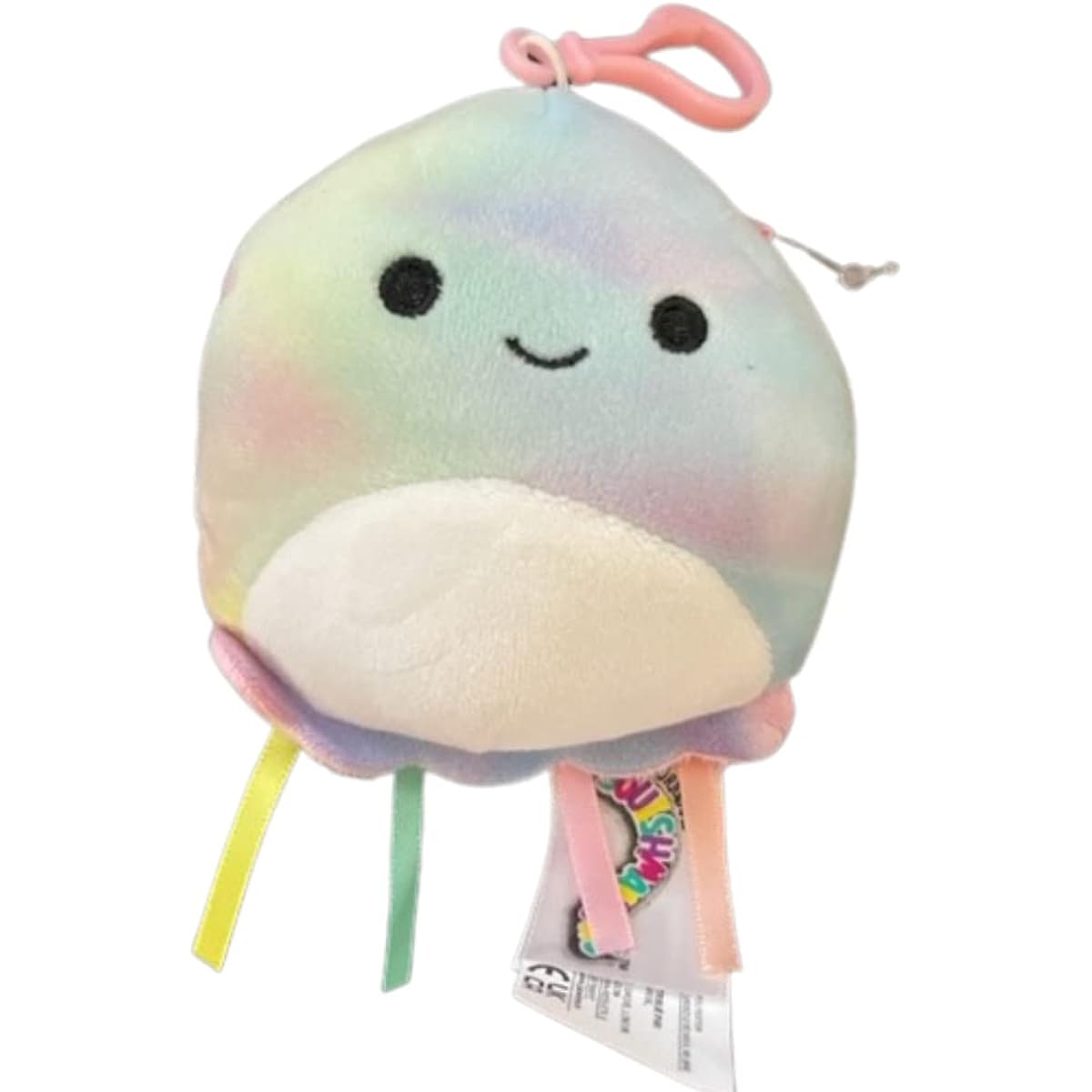 Official KellyToy Squishmallow Clip-On 3.5 Super Soft Plush Toy Animal Accessory Clip for Backpacks and Purses (Max the Raccoon)