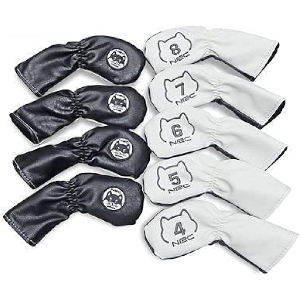 Iron cover 9 piece set with number Akita dog