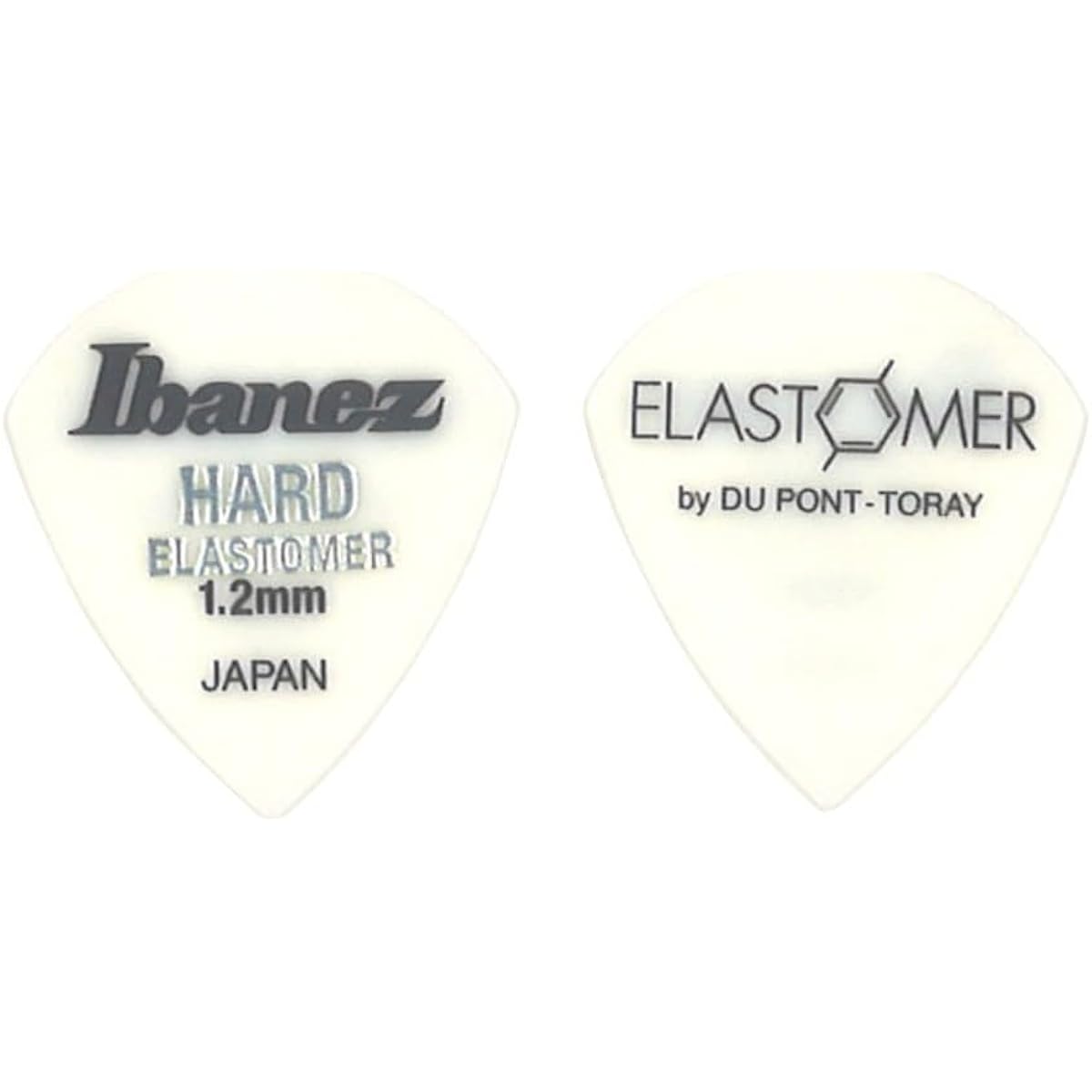 Guitar Picks, Set of 50, Ibanez, 1.2mm Hard, EL18HD12, HARD Elastomer, IBANEZ