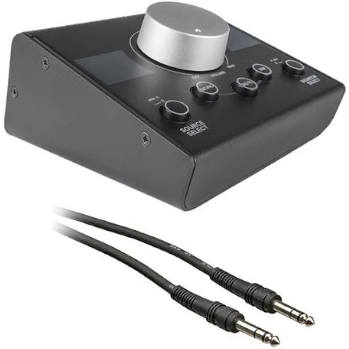 Mackie Big Knob Passive Studio Monitor Controller with 1/4" Male Phone to 1/4" Male Phone TRS Cable - 5