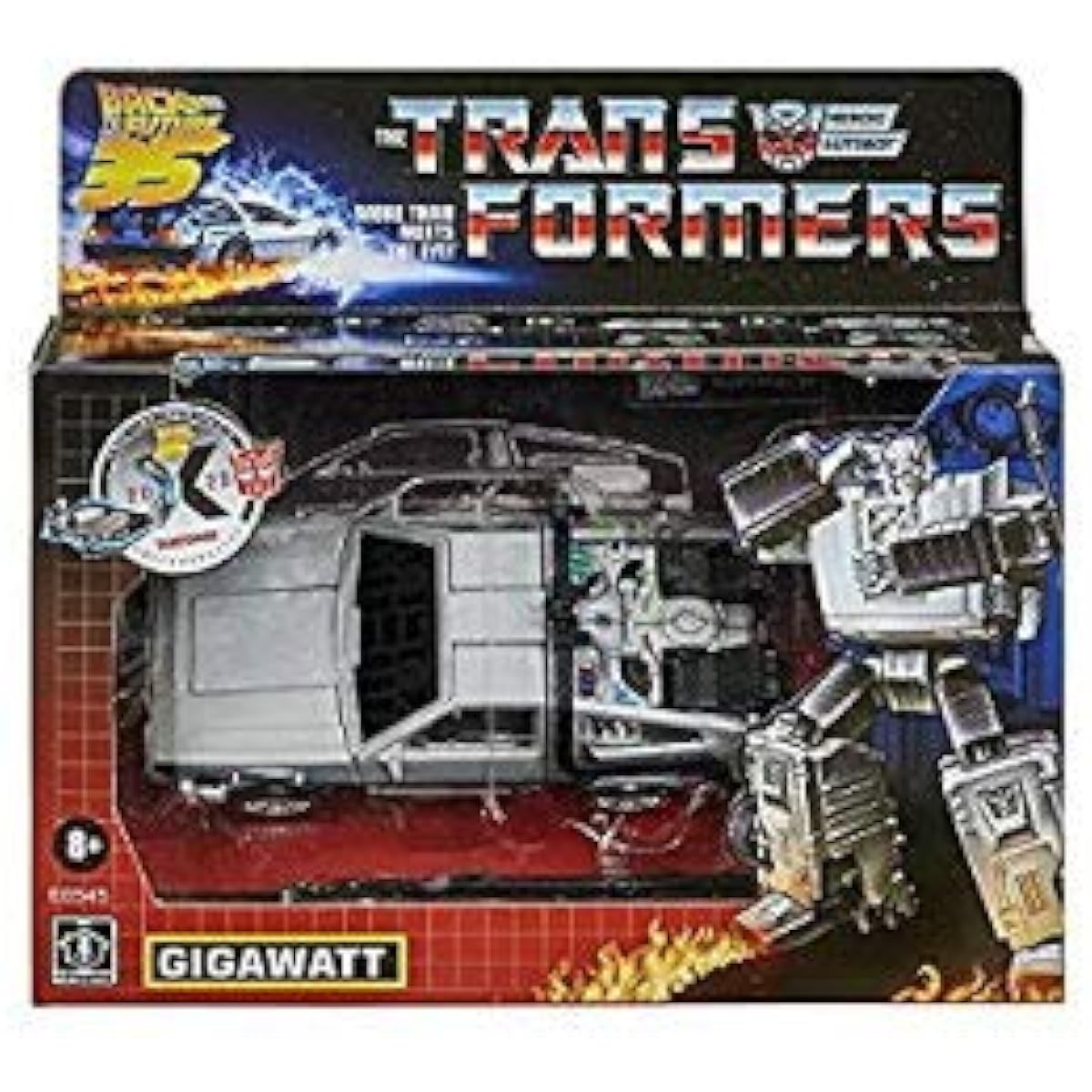 Back to the Future 35th Anniversary Collaboration Product Transformers GIGAWATT Gigawatt Delorean