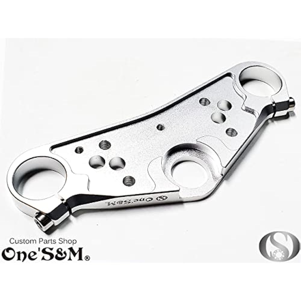 D6-47 Ape Ape50 Ape100 CNC Top Bridge SP with Stem Nut Black or Silver Color Selectable (Top Bridge/Stem Nut Color (Silver))