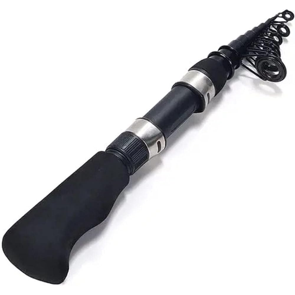 VILTAGE Compact rod approximately 200cm for spinning, approximately 32cm when stored, storage case included, fitted grip