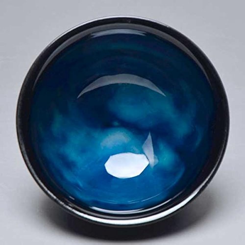 Kyoto ware Kiyomizu ware Sake cup Seiun Tenmoku KMG-044