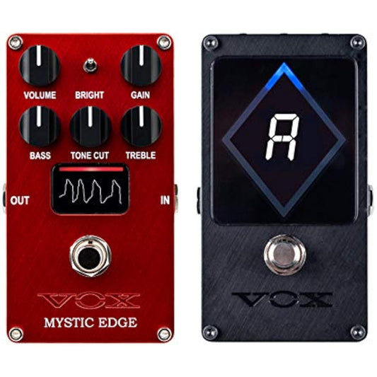 VOX - VALVENERGY Vacuum Tube Amplifier Pedal Effector MYSTIC EDGE (VE-ME) + Strobe Pedal Tuner VXT-1 Set