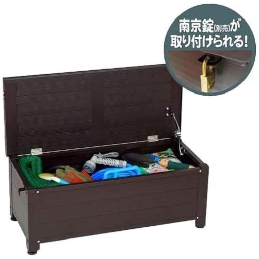 GREEN LIFE Bench Stocker Storage Bench (Width 84 x Depth 36.5 x Height 32 cm Seat Load Capacity 100kg) Storage Storage Warehouse Edge Stand Outdoor Balcony Storage Rust-resistant Aluminum Step Step Stool AFS-84N