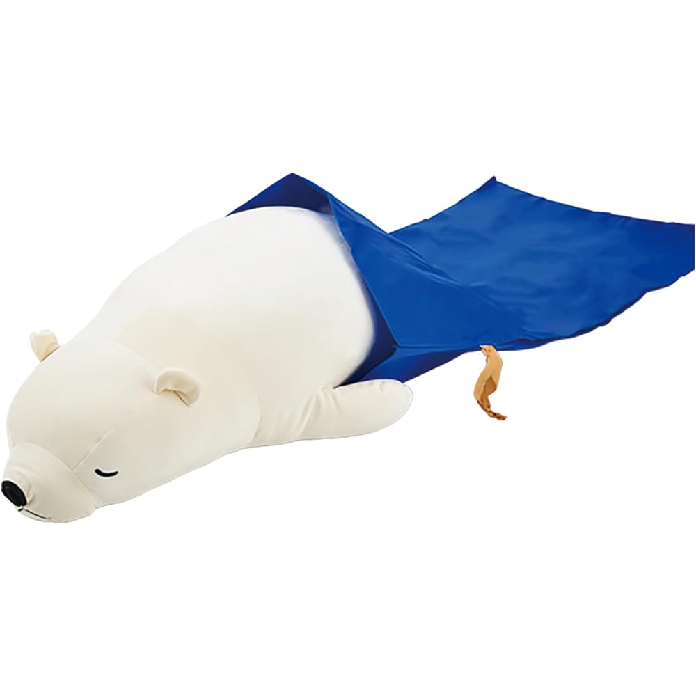 Ribuhaato Body Pillow Premium Nemunem Animals Lucky Polar Bear BIG Size Fluffy Chewy Stuffed Toy 28979-11