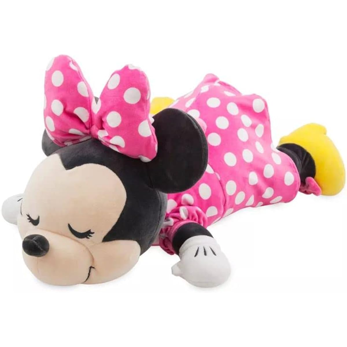 Disney 23-Inch Cuddleez Mickey Minnie Mouse Plush - A Must-Have for Cuddly Fans - Great Stuffed Animal for Travel, Car Naps and Playtime (Minnie Mouse (Pink))