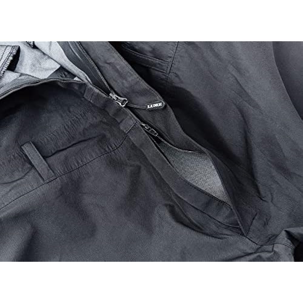 Gamakatsu Active Fit Rain Bib Pants LE903 Black