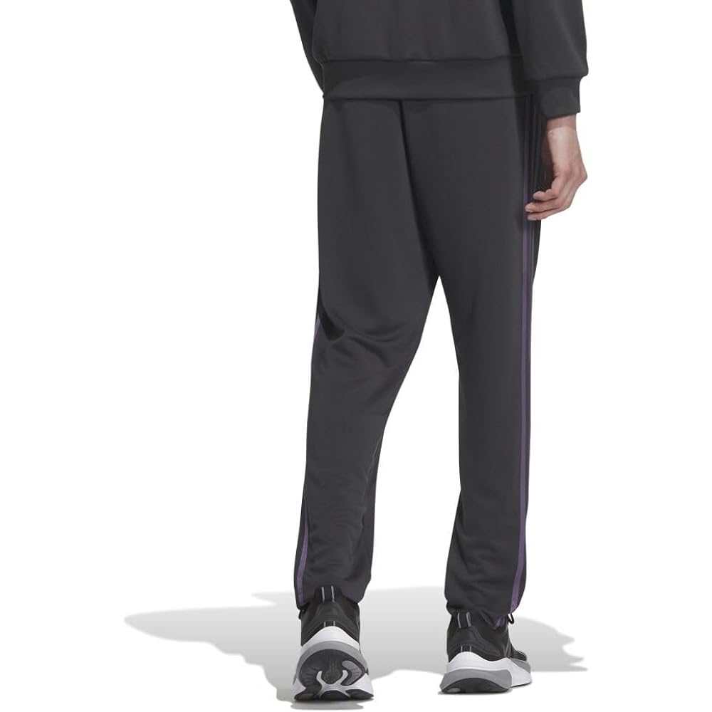 Adidas Men's Jersey Bottom 3 Stripes Double Knit Track Pants