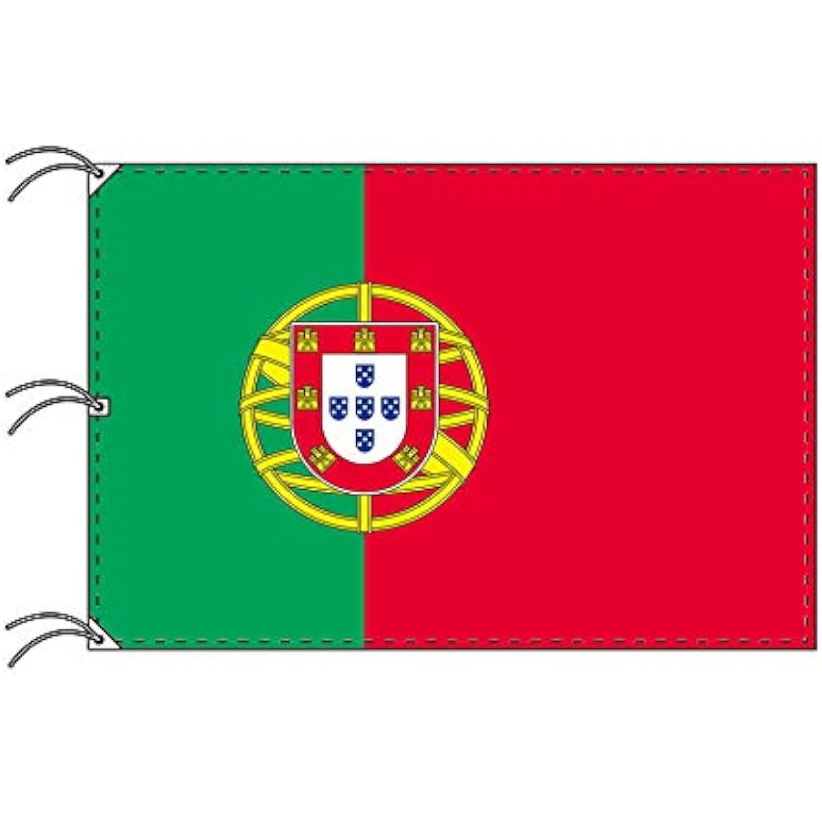 TOSPA Portugal Flag 140 x 210 cm Made of Tetoron