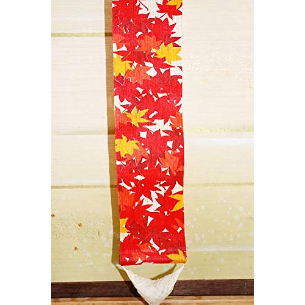 Thin Tapestry "Autumn Leaves Hunting" Japanese Modern Autumn Maple Tapestry Hemp