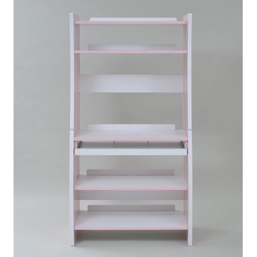 JK Plan 4WAY Computer Desk W75 White Pink CD-202