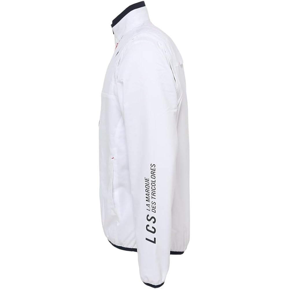 [Le Coq Sportif] Full Zip Blouson [Stretch Forcer] Standard 2WAY Water Repellent Windproof Sleeves Detachable Heat Navi Golf QGMWJK00 Men's