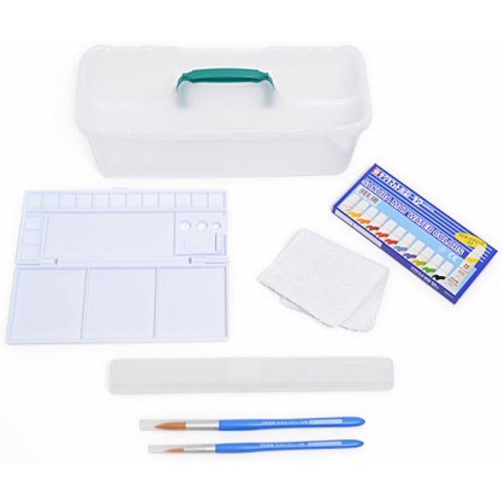 Paint Set for Boys Cute Mesh Art Supplies Set with Shoulder Belt Watercolor Paint Camouflage/Gray Colorful Candy Style N2104710