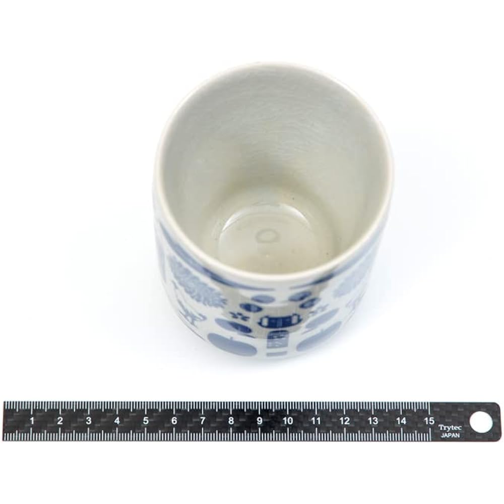 Ohori Soma Ware Double Cup Fukushima Pottery Travel Map Nakadori 60th Birthday Gift Present Tea Cup Stylish Double Heat Retention