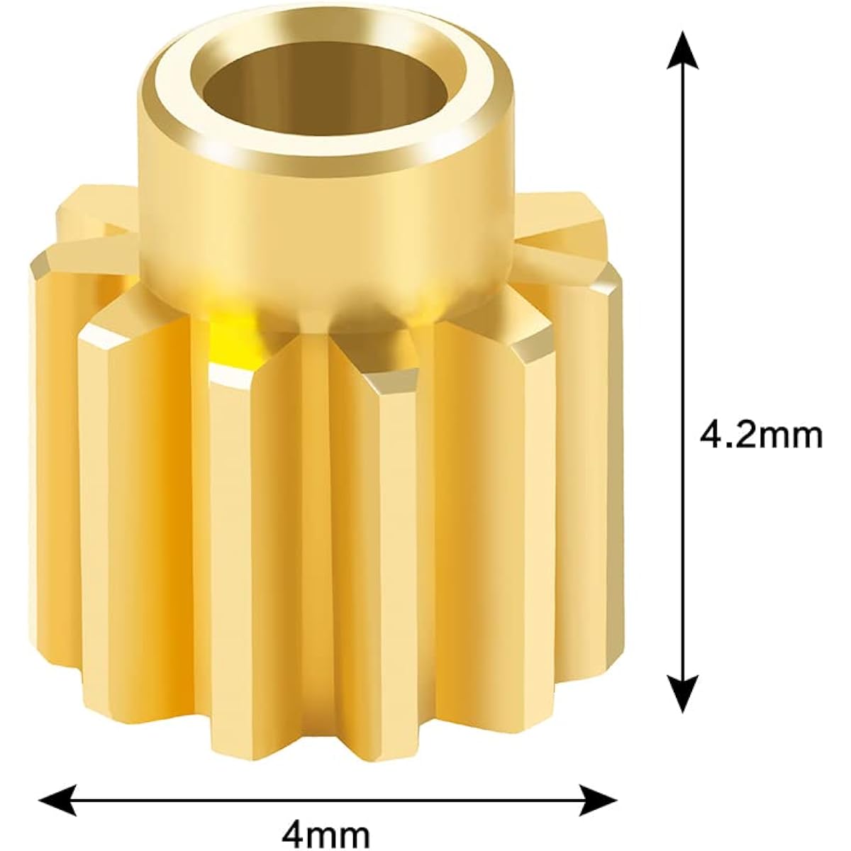 1/24th RC Car Brass 11T Motor Pinion Gear Parts Upgrade:24 Axial SCX24 AXI90081 Deadbolt AXI00001/AXI0002