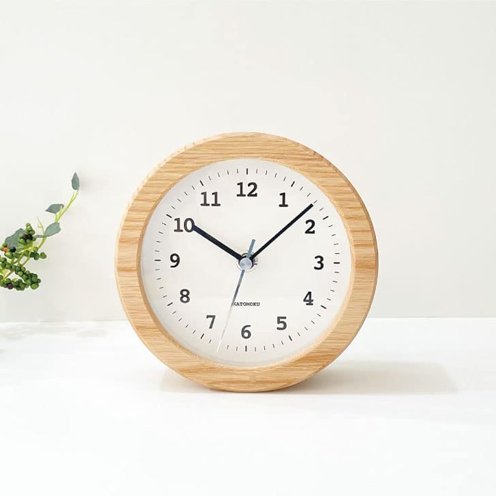 KATOMOKU Dual use clock 5 km-112NARC natural radio clock continuous second hand