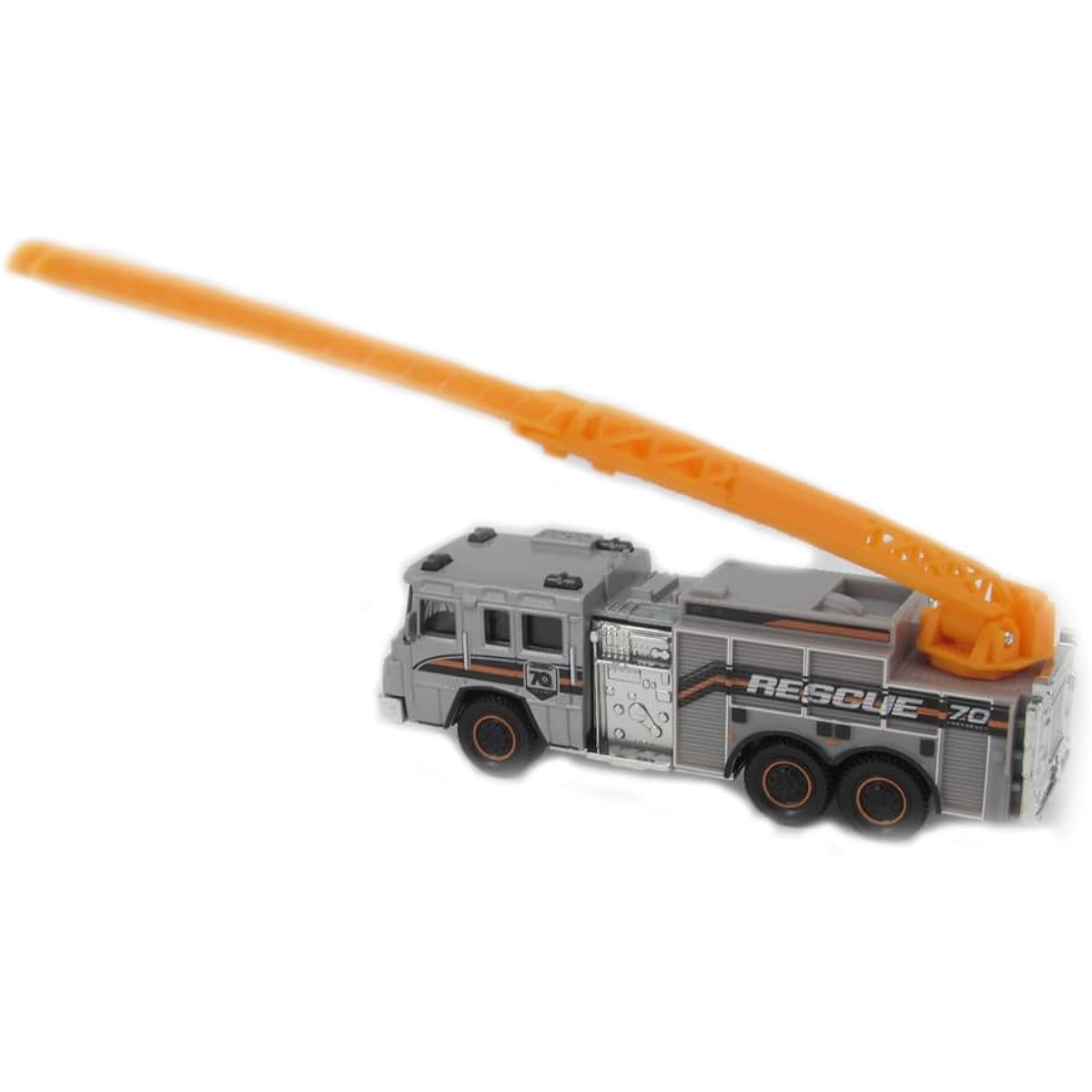 Matchbox Pierce Quantum Aerial Ladder Truck Work Rig 10/16 [Silver/Orange]
