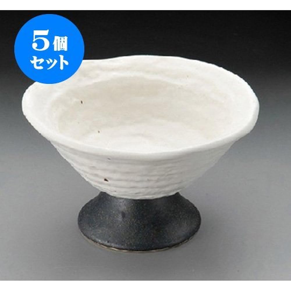 10 pieces of small bowl (high platform) White glaze Kurohama high platform small bowl [120 x 70mm] Japanese tableware, ryokan, hotel, restaurant, business use