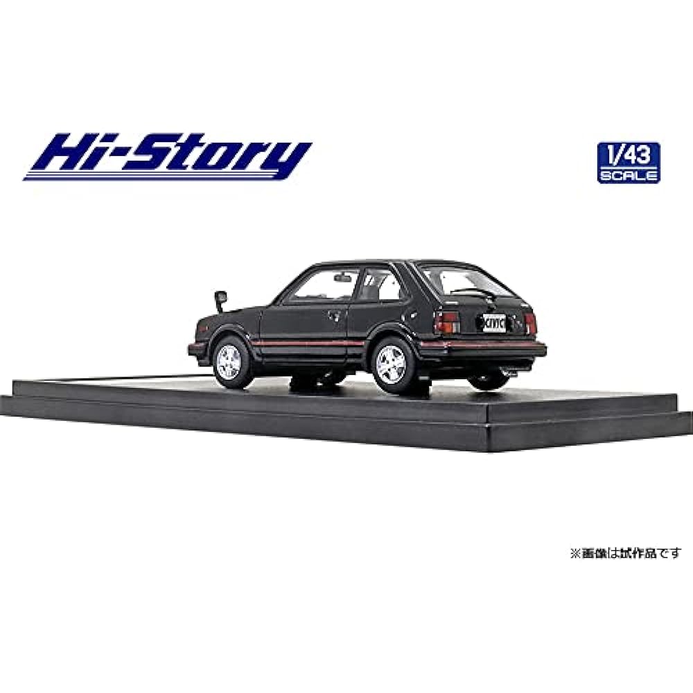 Hi Story 1/43 Honda CIVIC CX-S (1981) Black Finished Product HS316BK