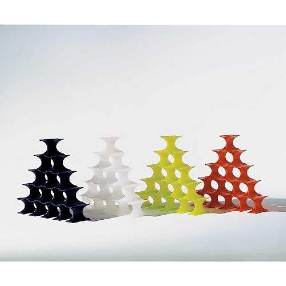 Kartell Rack Orange W5.7/D14.5/H9.5cm (Parts) Infinity SFAC-K7680-4Z 16 pieces 16 piece set [Authentic product from domestic sole agent]