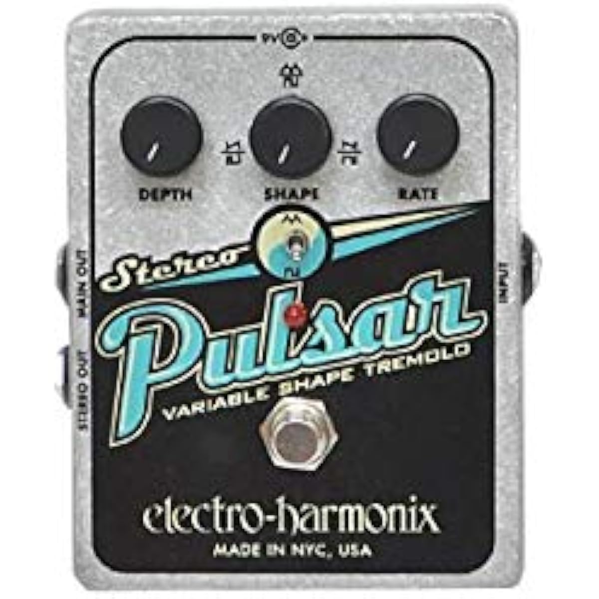ELECTRO-HARMONIX Guitar Effects Pedal Stereo Pulsar Analog Tremolo
