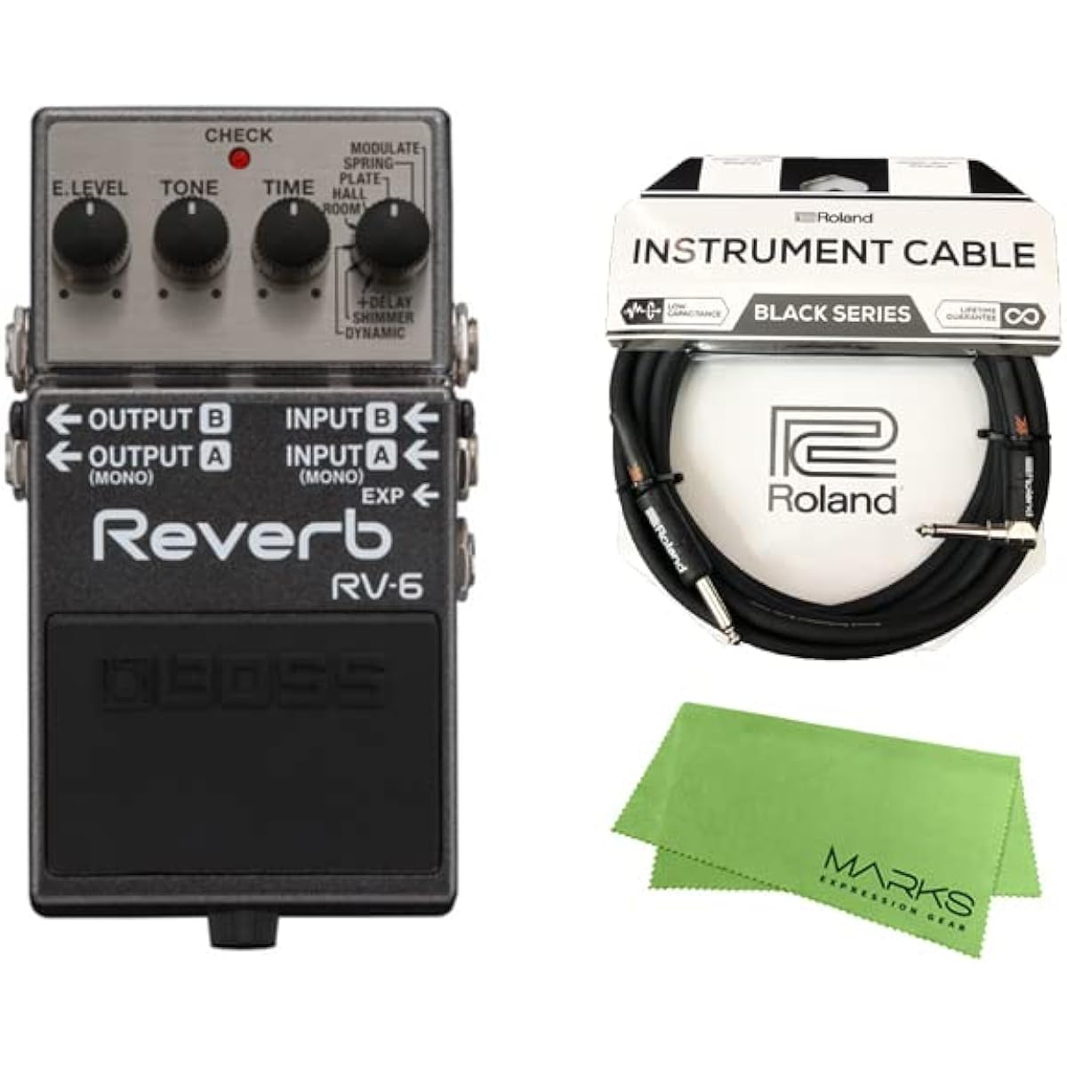 [Roland Cable + Cross Set] BOSS Reverb RV-6 Reverb