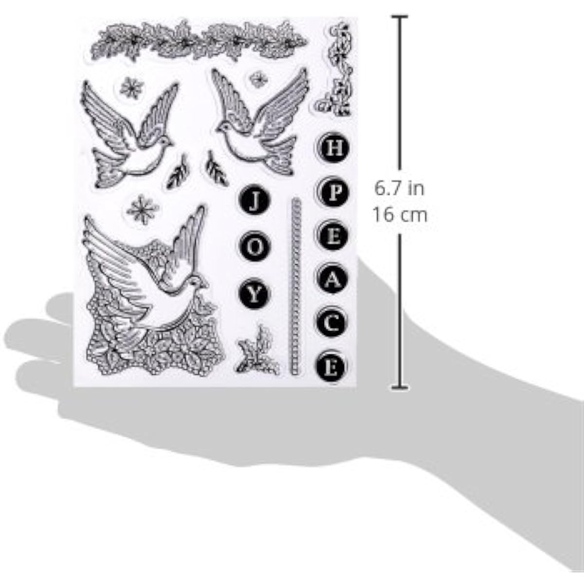 Penny Black Clear Stamp 5"X6.5" Sheet Peace & Joy
