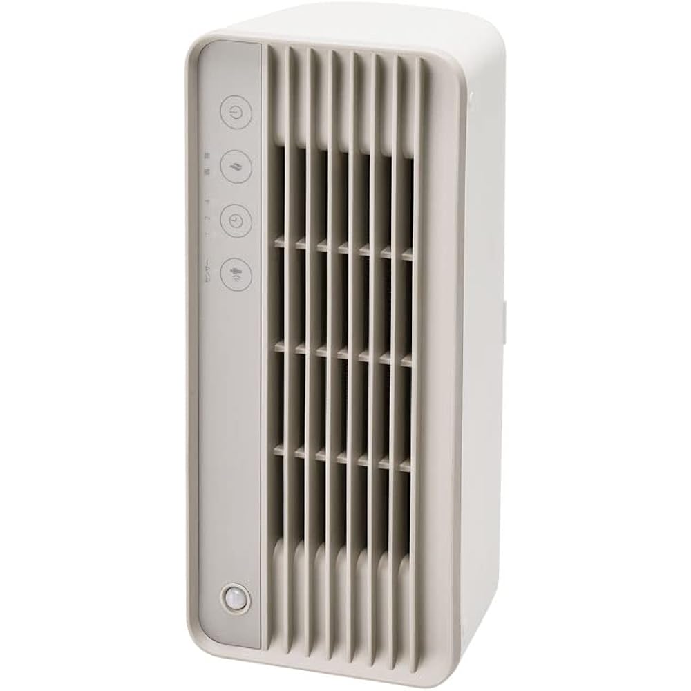 Three Up Motion Sensor 800W/400W Heating Equipment Vertical/Horizontal Freely Slim Ceramic Heater Ivory CH-T2276IV